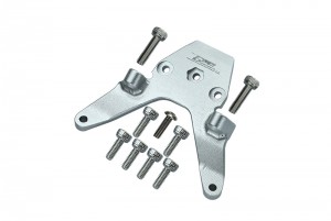 GPM LM012FA ALUMINUM FRONT BULKHEAD COVER LOSI 1/18 2WD MINI-T 2.0 STADIUM TRUCK LOS01015 - SILVER - LM012FA-S