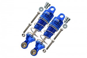 GPM LM050F ALUMINUM FRONT SPRING DAMPERS - 50mm LOSI 1/18 2WD MINI-T 2.0 STADIUM TRUCK LOS01015 - BLUE - LM050F-B-S