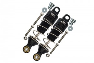 GPM LM050F ALUMINUM FRONT SPRING DAMPERS - 50mm LOSI 1/18 2WD MINI-T 2.0 STADIUM TRUCK LOS01015 - BLACK - LM050F-BK-S
