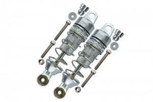 GPM LM050F ALUMINUM FRONT SPRING DAMPERS - 50mm LOSI 1/18 2WD MINI-T 2.0 STADIUM TRUCK LOS01015 - SILVER - LM050F-S-S