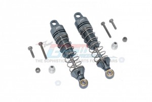 GPM LM060R ALUMINUM REAR SPRING DAMPERS - 60mm LOSI 1/18 2WD MINI-T 2.0 STADIUM TRUCK LOS01015 - GUN SILVER - LM060R-GS-S