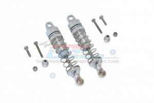 GPM LM060R ALUMINUM REAR SPRING DAMPERS - 60mm LOSI 1/18 2WD MINI-T 2.0 STADIUM TRUCK LOS01015 - SILVER - LM060R-S-S