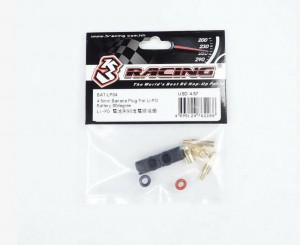 3RACING BAT-LP02 4mm / 5mm Banana Plug For Li-PO Battery 90 Degree - BAT-LP04