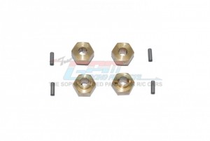 GPM SCX2410X/3.5-OC BRASS HEX ADAPTERS 3.5MM THICK AXIAL RACING 1/24 RC 4WD CRAWLER SCX24 - SCX2410X/3.5-OC