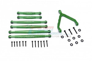 GPM SCX24160A ALUMINIUM SUSPENSION LINKS W/ FRONT UPPER LINK MOUNT AXIAL RACING 1/24 RC 4WD SCX24 - GREEN - SCX24160A-G