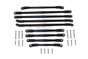 GPM SCX3L160 ALUMINUM ADJUSTABLE TIE RODS 1/10 RC AXIAL SCX10 III CRAELER AXI03006 - SCX3L160-BK-BEBK