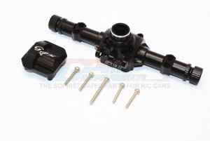 GPM SCX2012 ALUMINIUM FRONT / REAR AXLE HOUSING WITH COVER AXIAL SCX10 II 90047 - SCX2012-BK