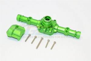 GPM SCX2012 ALUMINIUM FRONT / REAR AXLE HOUSING WITH COVER AXIAL SCX10 II 90047 - GREEN - SCX2012-G