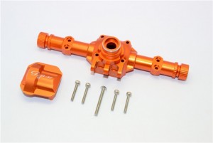 GPM SCX2012 ALUMINIUM FRONT / REAR AXLE HOUSING WITH COVER AXIAL SCX10 II 90047 - SCX2012-OR
