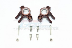GPM MJ021 ALUMINUM FRONT KNUCKLE ARMS 1/10 AXIAL SMT10 GRAVE DIGGER - MJ021-BR