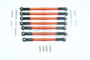 GPM ES160 ALUMINUM ADJUSTABLE UPPER & LOWER SUSPENSION LINK ELEMENT RC 1/10 ENDURO SENDERO - ORANGE - ES160-OR-BEBK