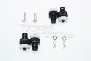 GPM VEN201FRA ALUMINUM FRONT & REAR MAGNETIC BODY MOUNT HPI RC 1/10 VENTURE TOYOTA FJ CRUISER - VEN201FRA-BK