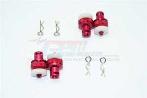 GPM VEN201FRA ALUMINUM FRONT & REAR MAGNETIC BODY MOUNT HPI RC 1/10 VENTURE TOYOTA FJ CRUISER - SILVER - VEN201FRA-R