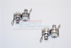 ALUMINIUM FRONT & REAR MAGNETIC BODY MOUNT AXIAL 1/18 YETI JR - Gun silver - MYT201FR-GS