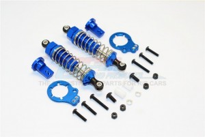 GPM LB075R/PBT ALUMINIUM REAR ADJUSTABLE SPRING  DAMPER 75mm TAMIYA LUNCH BOX - BLUE - LB075R/PBT-B-S-BEBK