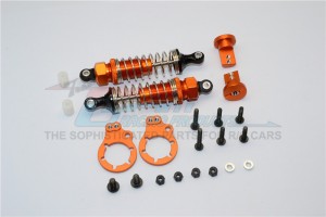 GPM LB075R/PBT ALUMINIUM REAR ADJUSTABLE SPRING  DAMPER 75mm TAMIYA LUNCH BOX - LB075R/PBT-OR-S-BEBK