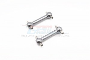 GPM TT131 ALLOY FRONT / REAR DOG BONE 31mm 1/10 TAMIYA TT-01 - GUN SILVER - TT131-GS