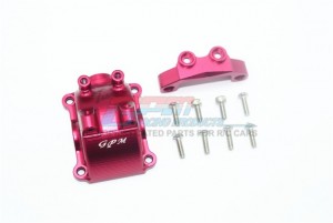 GPM TT2012A ALUMINUM FRONT / REAR GEARBOX COVER W/ UPPER ARM STABILIZER 1/10 RC TAMIYA TT02 - TT2012A-R