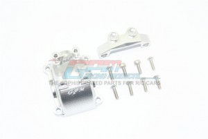 GPM TT2012A ALUMINUM FRONT / REAR GEARBOX COVER W/ UPPER ARM STABILIZER 1/10 RC TAMIYA TT02 - SILVER - TT2012A-S
