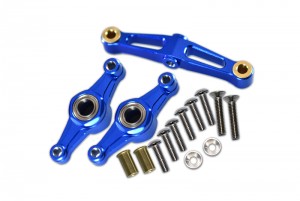 GPM TT2048B ALLOY STEERING ASSEMBLY WITH BEARING 1/10 RC TAMIYA TT-02 - BLUE - TT2048B-B