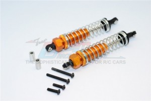 GPM TT2B095R ALLOY REAR ADJUSTABLE SPRING DAMPER 95mm TAMIYA TT02B Buggy - TT2B095R-OR-S-BEBK