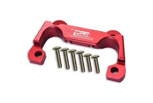 GPM LU4330FM ALUMINIUM FRONT BUMPER MOUNT TEAM LOSI 1/10 4WD LASERNUT TENACITY ULTRA 4 ROCK TACER LOS03028 - RED - LU4330FM-R