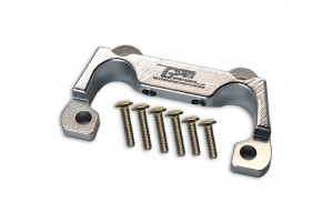 GPM LU4330FM ALUMINIUM FRONT BUMPER MOUNT TEAM LOSI 1/10 4WD LASERNUT TENACITY ULTRA 4 ROCK TACER LOS03028 - SILVER - LU4330FM-S