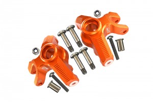 GPM LMT021 ALUMINUM FRONT KNUCKLE ARM LOSI 1/8 LMT 4WD SOLID AXLE MONSTER TRUCK LOS04022 - ORANGE - LMT021-OR