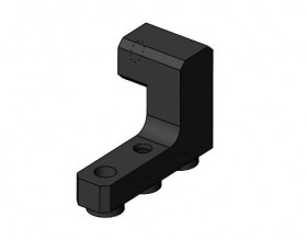 3RACING SAK-AS612/A Aluminum Main Motor Root (Rear) For 1/10 SAKURA ADVANCE S64 Car - SAK-AS612/A