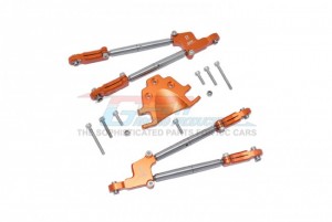 GPM MAKX049R ALUMINUM REAR TIE RODS WITH STABILIZER ARRMA RC 1/5 KRATON / OUTCAST 8S - MAKX049R-OR