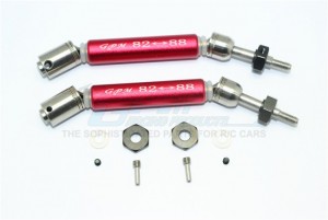 GPM SSLA1277RHA ALUMINUM REAR CVD DRIVE SHAFT W/ HEX 1/10 TRAXXAS SLASH 4X4 / SLASH 4X4 LOW-CG / F-150 SVT RAPTOR - SSLA1277RHA-R