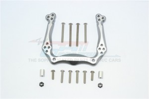 GPM SLA2W028 ALUMINUM ADJUSTABLE FRONT DAMPER MOUNT TRAXXAS 1/10 SLASH PRO 2WD - GUN SILVER - SLA2W028-GS