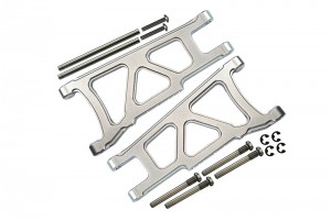 GPM SLA055 ALLOY FRONT / REAR LOWER ARM TRAXXAS SLASH / XO-01 / STAMPEDE 4X4 - SILVER - SLA055-S