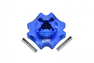GPM LMT100 ALUMINUM CENTER DIFFERENTIAL OUTPUTS LOSI 1/8 LMT 4WD SOLID AXLE MONSTER TRUCK LOS04022 - BLUE - LMT100
