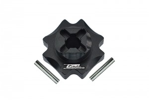 GPM LMT100 ALUMINUM CENTER DIFFERENTIAL OUTPUTS LOSI 1/8 LMT 4WD SOLID AXLE MONSTER TRUCK LOS04022 - BLACK - LMT100-BK