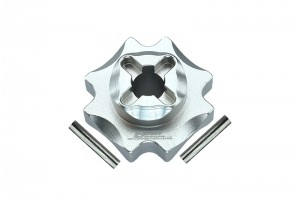 GPM LMT100 ALUMINUM CENTER DIFFERENTIAL OUTPUTS LOSI 1/8 LMT 4WD SOLID AXLE MONSTER TRUCK LOS04022 - SILVER - LMT100-S