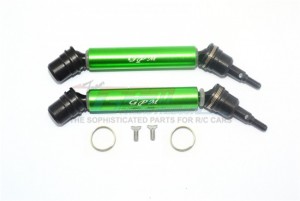 GPM MAG108FRS ALUMINIUM FRONT / REAR CVD DRIVE SHAFT ARRMA 1/10 GRANITE / SENTON 4X4 - GREEN - MAG108FRS-G