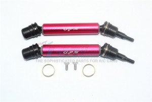 GPM MAG108FRS ALUMINIUM FRONT / REAR CVD DRIVE SHAFT ARRMA 1/10 GRANITE / SENTON 4X4 - RED - MAG108FRS-R