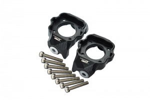 GPM LMT019 ALUMINUM FRONT C-HUBS TEAM LOSI RC 1/8 LMT 4WD SOLID AXLE MONSTER TRUCK LOS04022 - BLACK - LMT019-BK