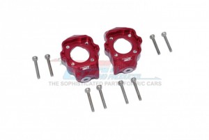 GPM LMT019 ALUMINUM FRONT C-HUBS TEAM LOSI RC 1/8 LMT 4WD SOLID AXLE MONSTER TRUCK LOS04022 - RED - LMT019-R