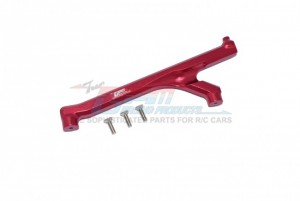 GPM LU4016F ALUMINUM FRONT CHASSIS BRACE LOSI 1/10 4WD LASERNUT TENACITY ULTRA 4 ROCK TACER LOS03028 - RED - LU4016F-R