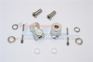 ALUMINIUM WHEEL HEX ADAPTER (INNER 5MM, OUTER 12MM, THICKNESS 19MM) AXIAL RR10 BOMBER - RR010/1219-S