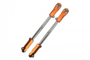 GPM MAKX162S ALUMINUM STAINLESS STEEL ADJUSTABLE FRONT STEERING TIE ROD ARRMA 1/5 4WD KRATON 8S BLX MONSTER TRUCK - ORANGE - MAKX162S-OR