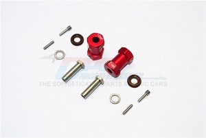 ALUMINIUM WHEEL HEX ADAPTERS 21MM WIDTH (USE FOR 4MM THREAD WHEEL SHAFT & 5MM HOLE WHEEL) AXIAL RR10 BOMBER - RR010/215-R