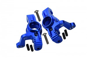 GPM LU4021 ALUMINUM FRONT KNUCKLE ARMS LOSI RC 1/10 4WD LASERNUT TENACITY ULTRA 4 ROCK TACER LOS03028 - BLUE - LU4021-B