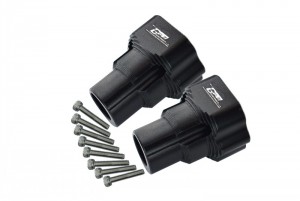 GPM LMT022 ALUMINUM REAR KNUCKLE ARM LOS242052 LOSI 1/8 LMT 4WD SOLID AXLE MONSTER TRUCK LOS04022 - BLACK - LMT022-BK