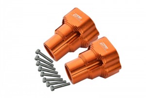 GPM LMT022 ALUMINUM REAR KNUCKLE ARM LOS242052 LOSI 1/8 LMT 4WD SOLID AXLE MONSTER TRUCK LOS04022 - ORANGE - LMT022-OR