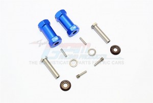 ALUMINIUM WHEEL HEX ADAPTERS 27MM WIDTH (USE FOR 4MM THREAD WHEEL SHAFT & 5MM HOLE WHEEL) AXIAL RR10 BOMBER - RR010/275-B