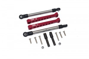 GPM LU4312RS ALUMINUM REAR SWAY BAR & STAINLESS STEEL LINKAGE LOSI 1/10 4WD LASERNUT TENACITY ULTRA 4 ROCK TACER LOS03028 - RED - LU4312RS-R