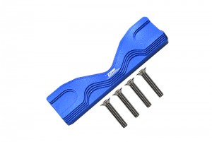 GPM LMT015F/R ALUMINUM FRONT / REAR FRAME BRACE LOS244007 LOSI 1/8 LMT 4WD SOLID AXLE MONSTER TRUCK LOS04022 - BLUE - LMT015F/R-B